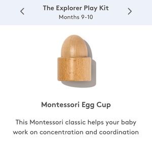 Lovevery the explorer Montessori egg cup